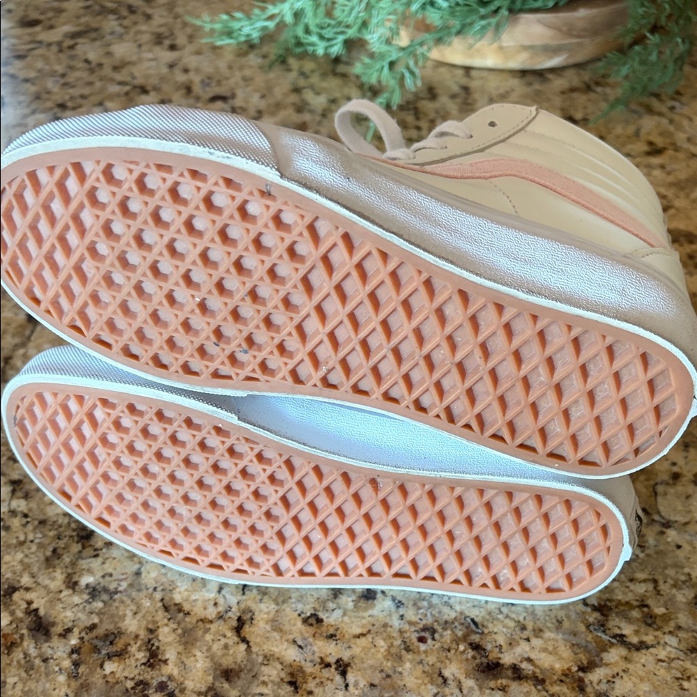 Vans Old Skool Sk8-hi White With Pink Stripe - Picture 5 of 5